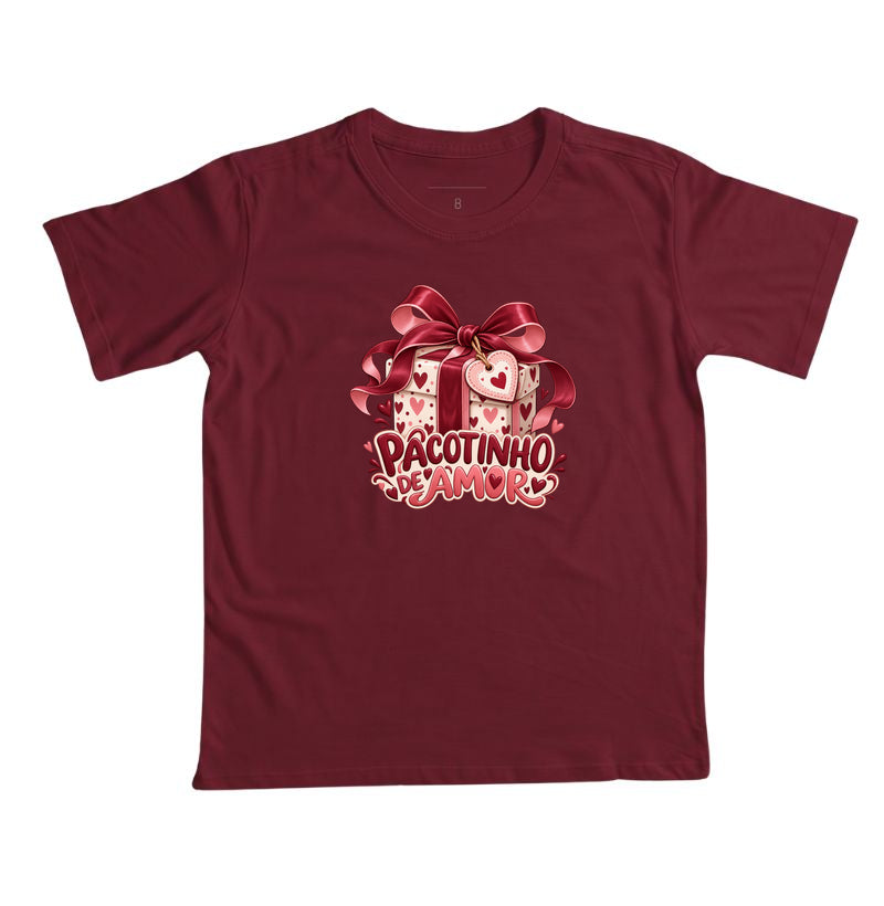 Camiseta infantil Pacotinho de amor