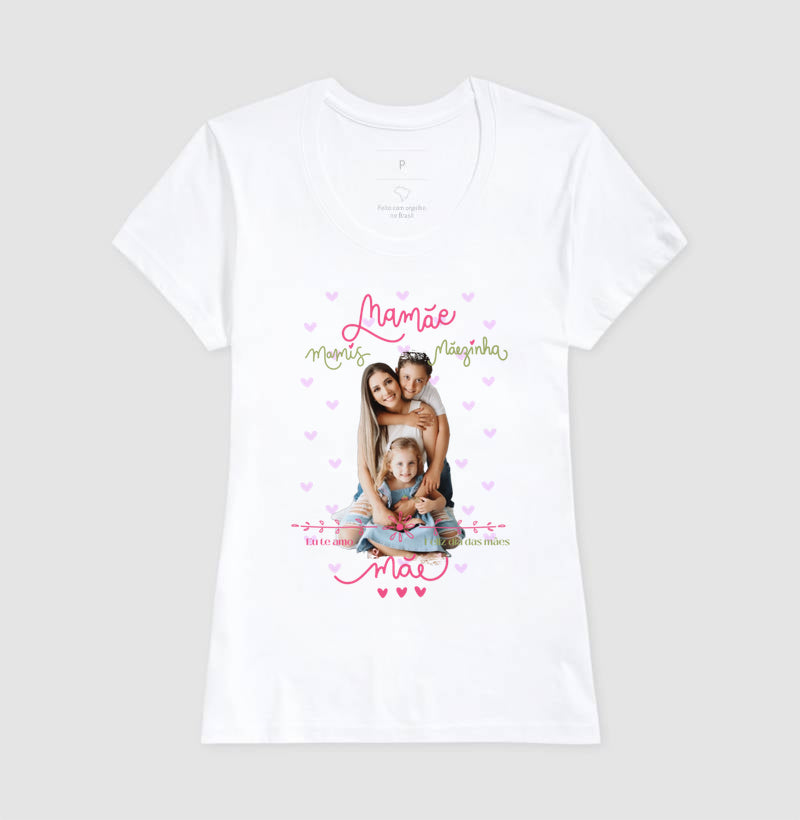 Camiseta Mamãe Feliz dia das mães