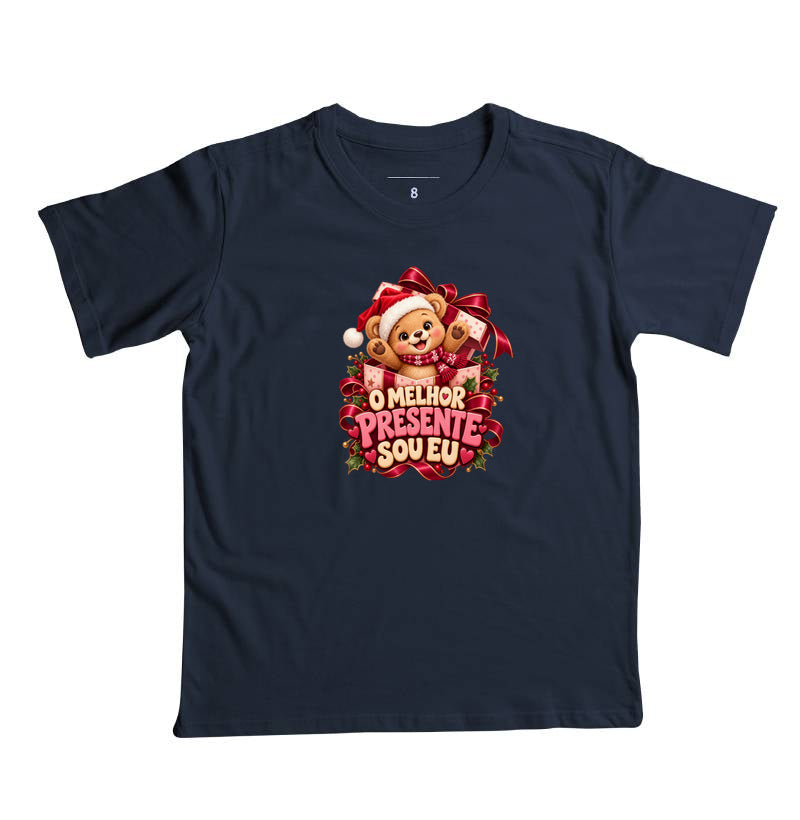 Camiseta infantil O melhor presente sou eu