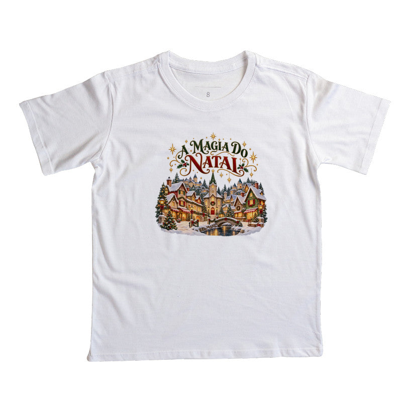 Camiseta infantil A Magia do Natal