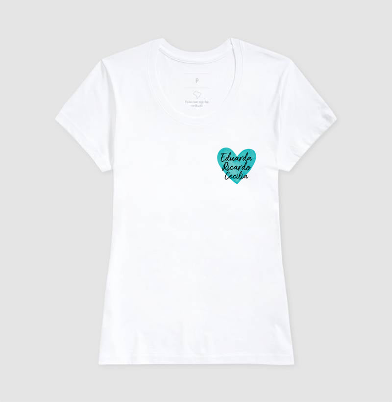 Camiseta dia das mães - Coração de mãe