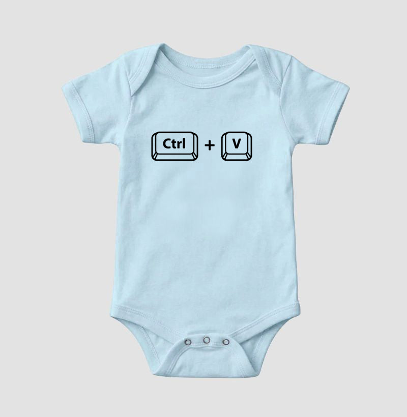 Boddy infantil Ctrl + V branco