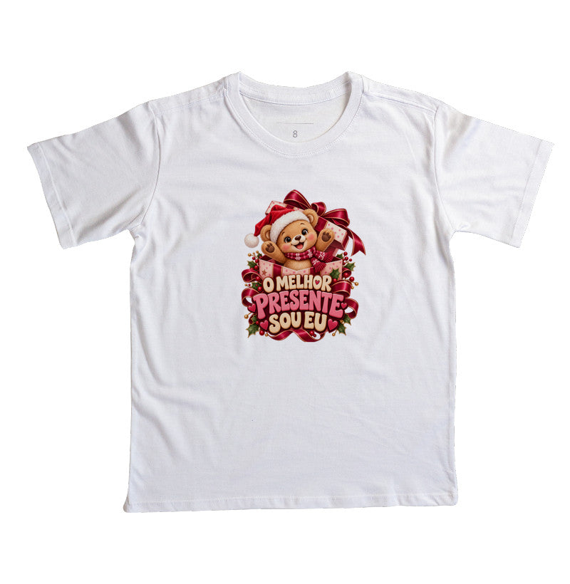 Camiseta infantil O melhor presente sou eu