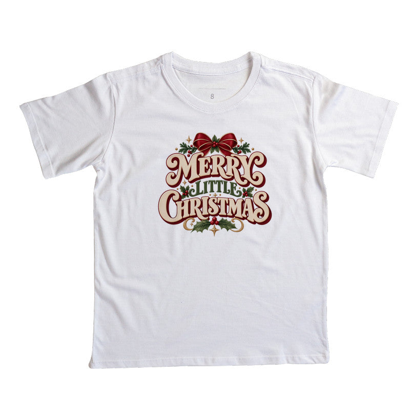 Camiseta infantil Merry little christmas