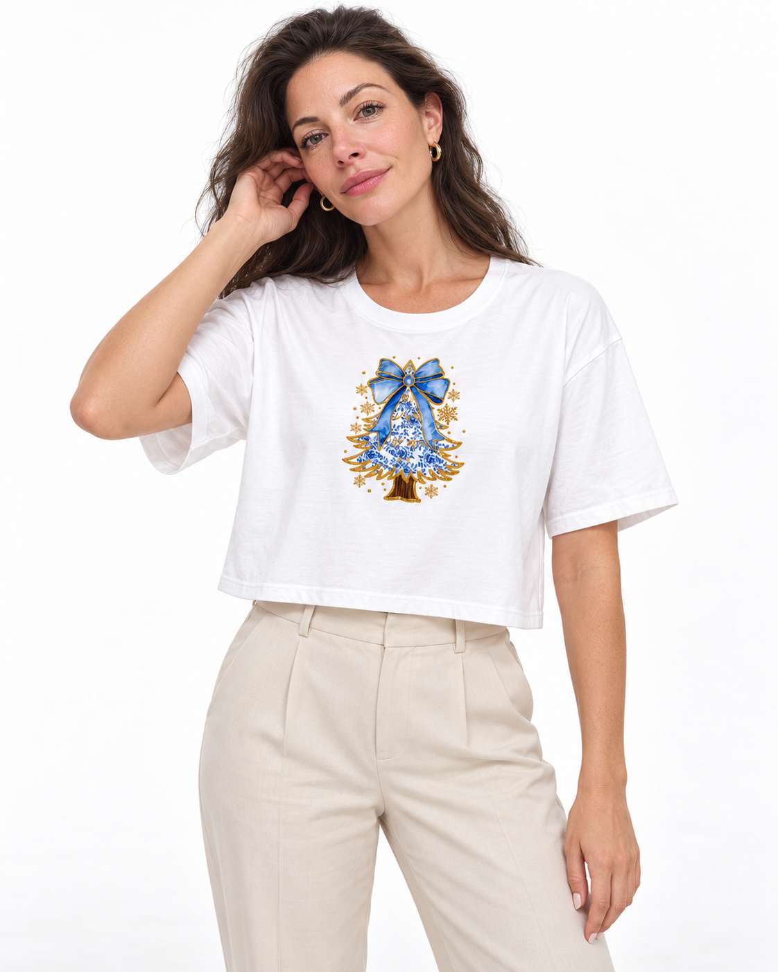 Cropped merry christmas blue