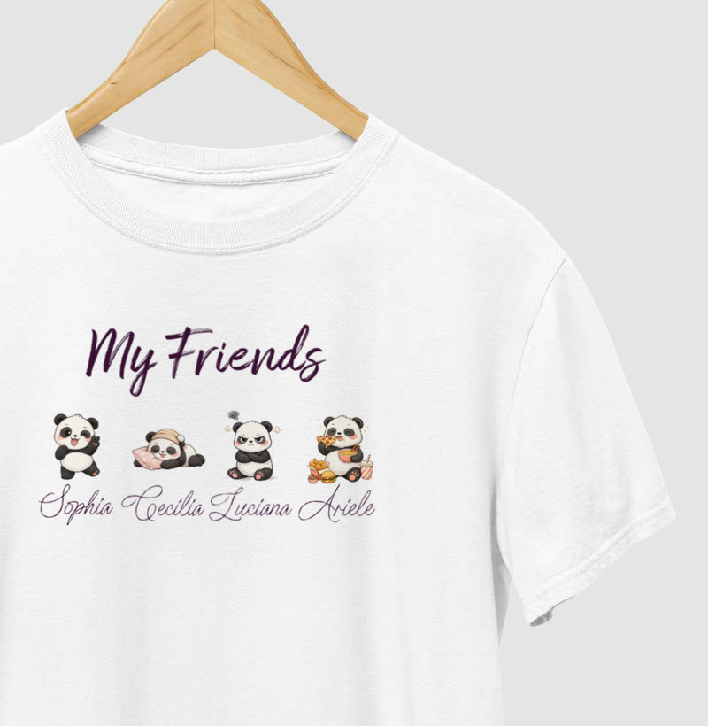 Camiseta minha amiga é: