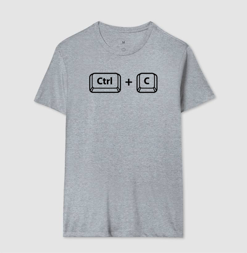 Camiseta Ctrl + C branco