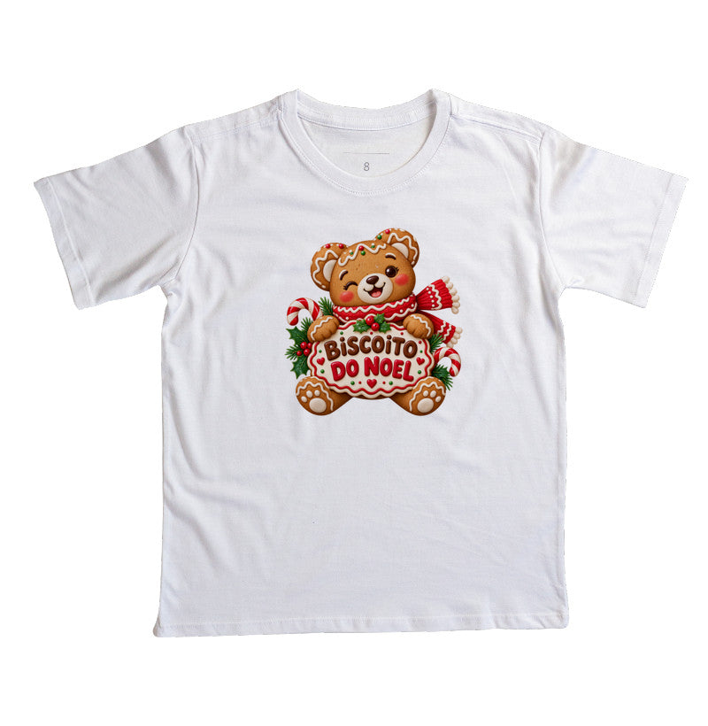 Camiseta infantil biscoito do noel