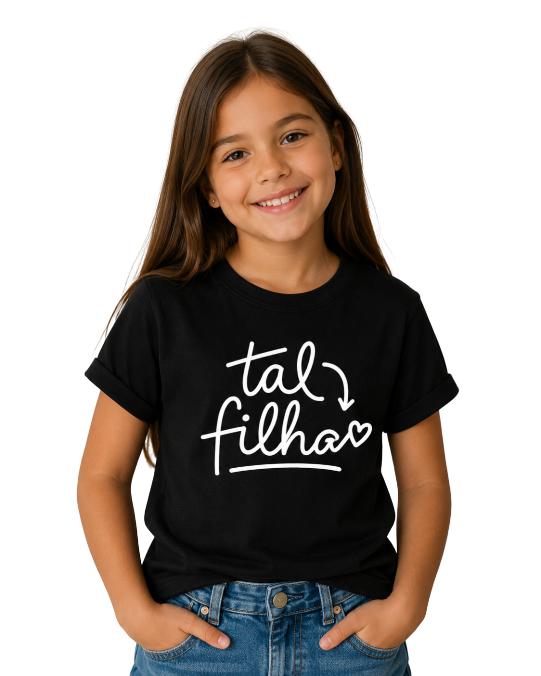 Camiseta infantil dia dos pais - tal filha