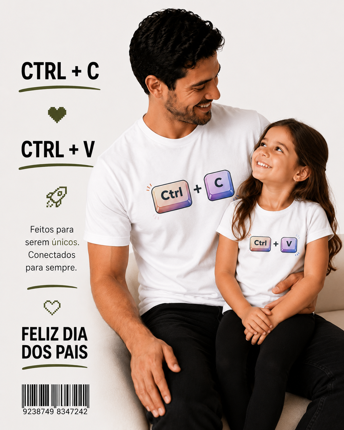 Kit dias dos pais - Ctrl +c / Ctrl v white
