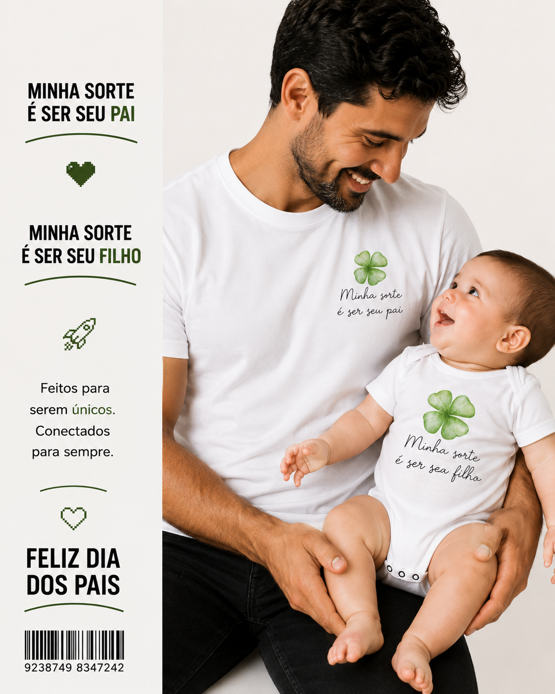 Kit dia dos pais - Minha sorte é ser seu filho