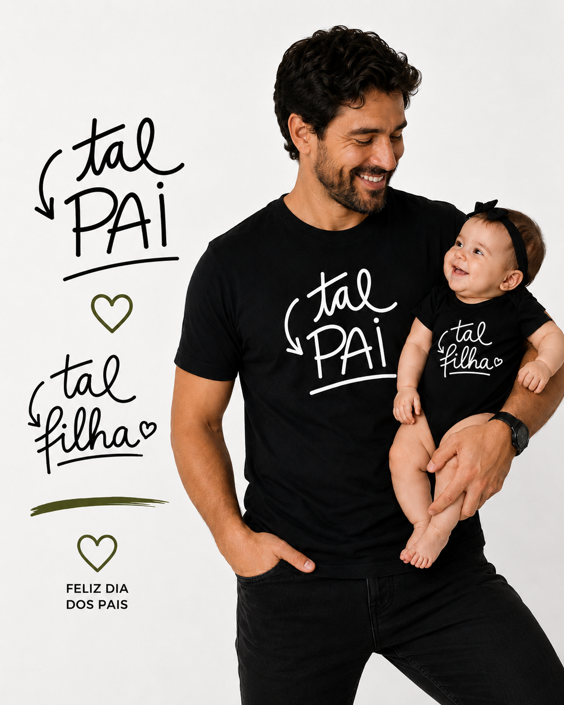 Kit dia dos pais - tal pai tal filha