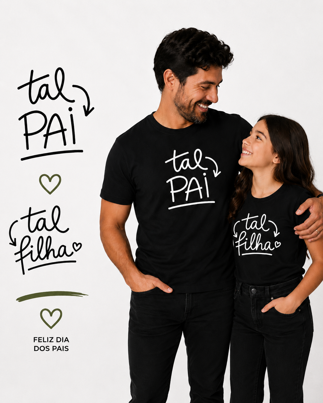 Kit dia dos pais - tal pai tal filha