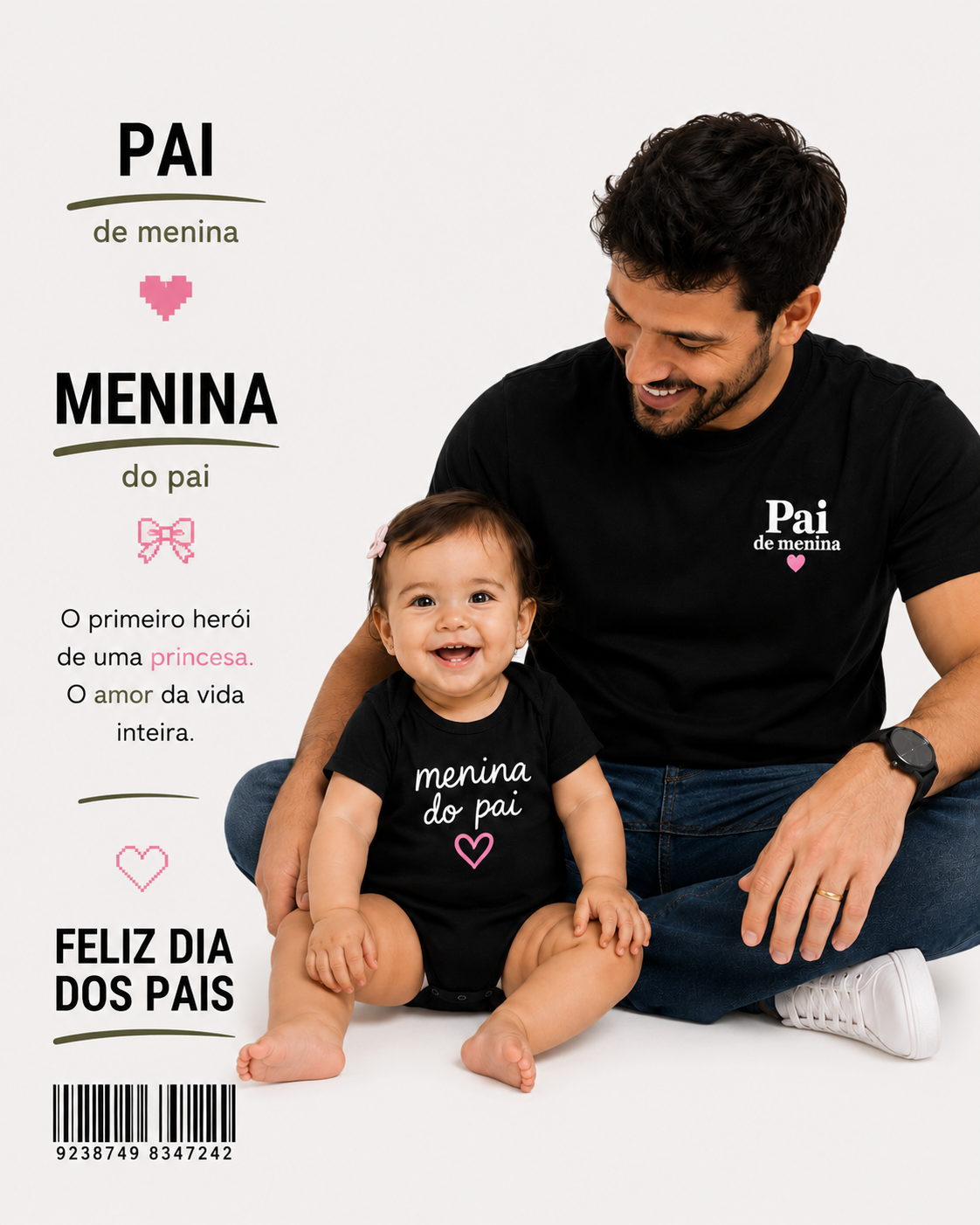 Kit dia dos pais - Menina do pai