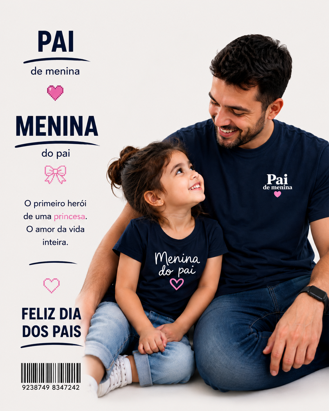 Kit dia dos pais - Menina do pai