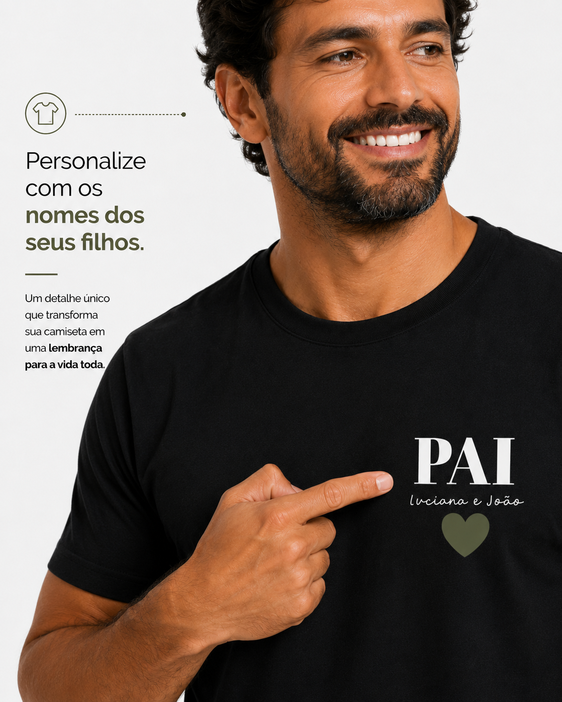 Camiseta Personalizada Pai minimal