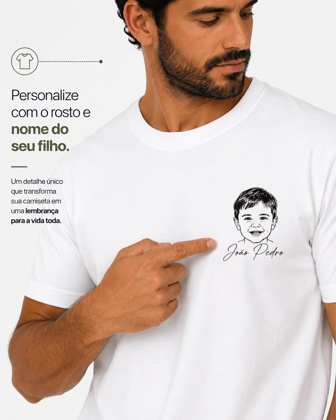 Camiseta Personalizada rosto do filho(a)