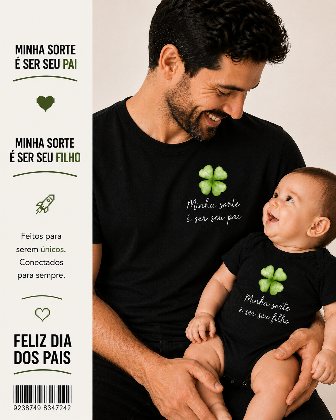 Kit dia dos pais - Minha sorte é ser seu filho