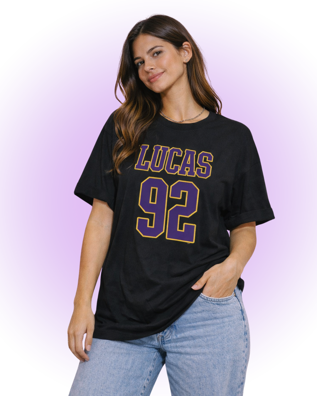 Camiseta Oversized Number Tee color