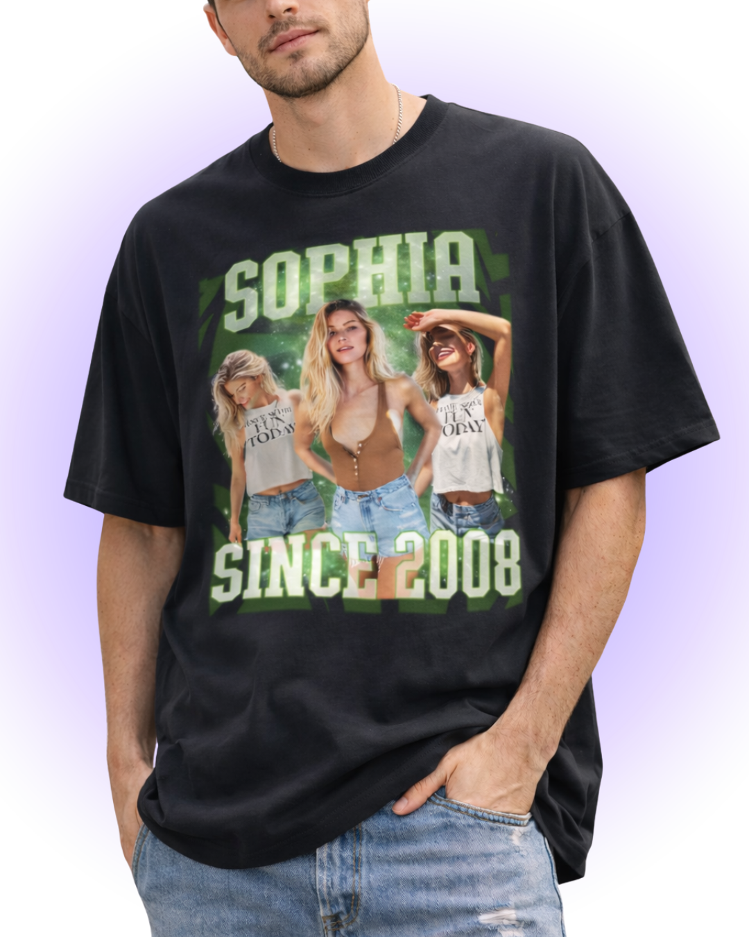 Camiseta Oversized Bootleg panboo Glith