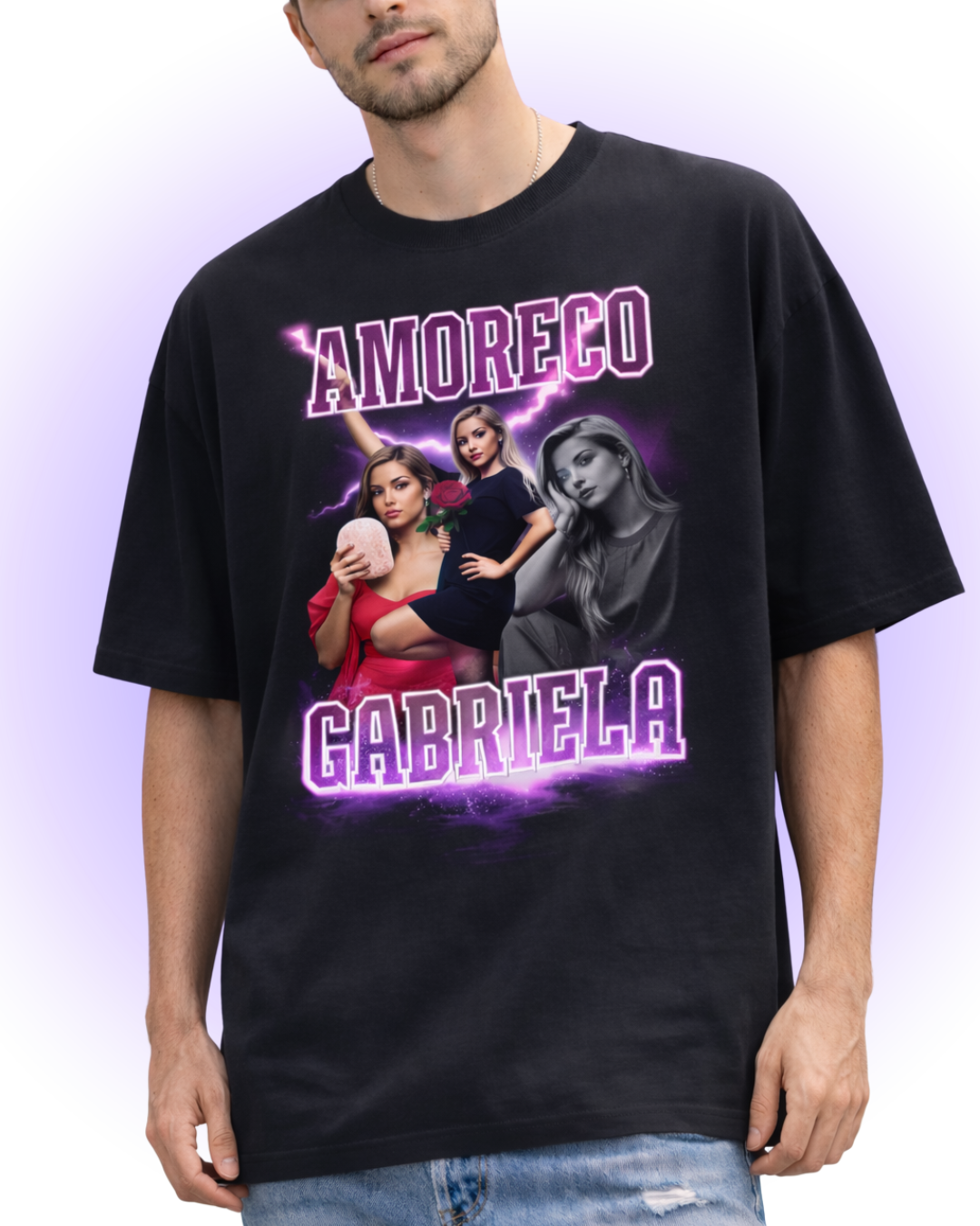 Camiseta Oversized Bootleg panboo thunder