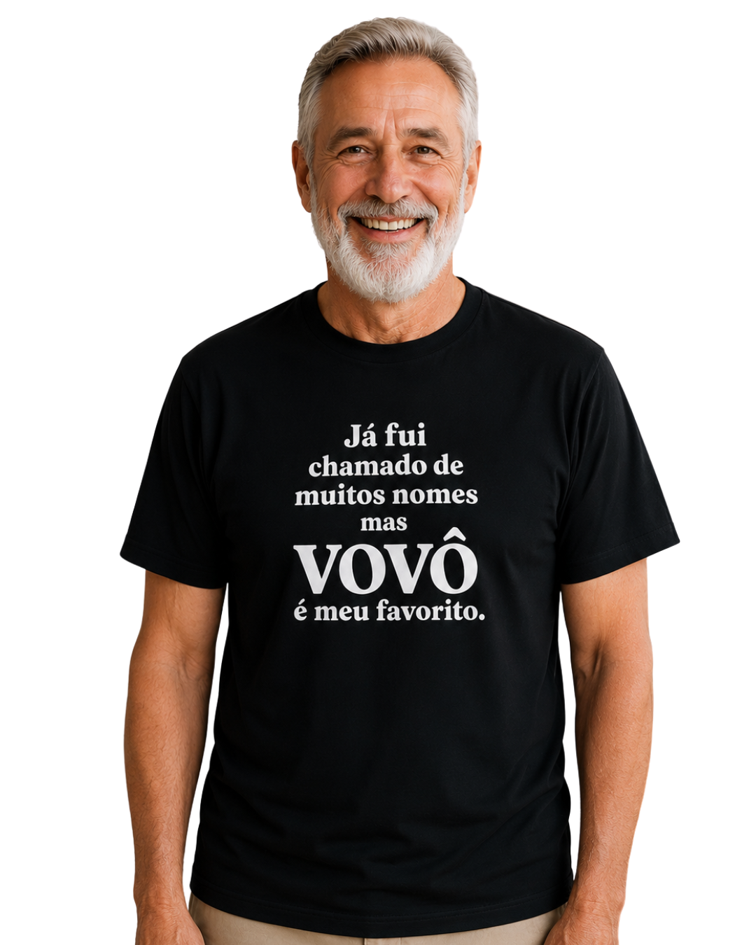Camiseta já fui chamado de muitos nomes mas vovô é meu favorito.