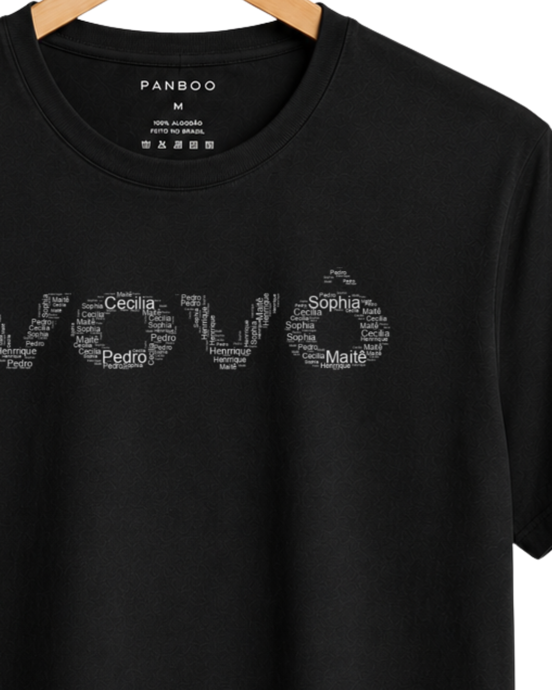 Camiseta personalizada Vovô com nome dos netos