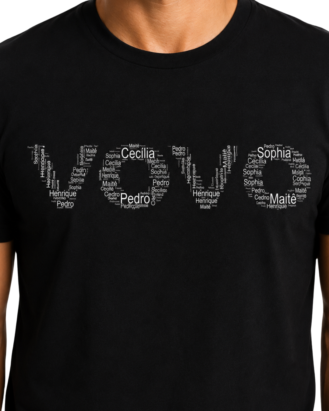Camiseta personalizada Vovô com nome dos netos