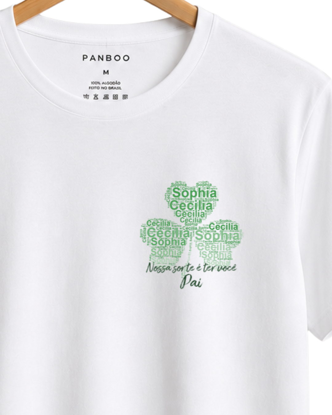 Camiseta personalizada Nossa sorte é ter você
