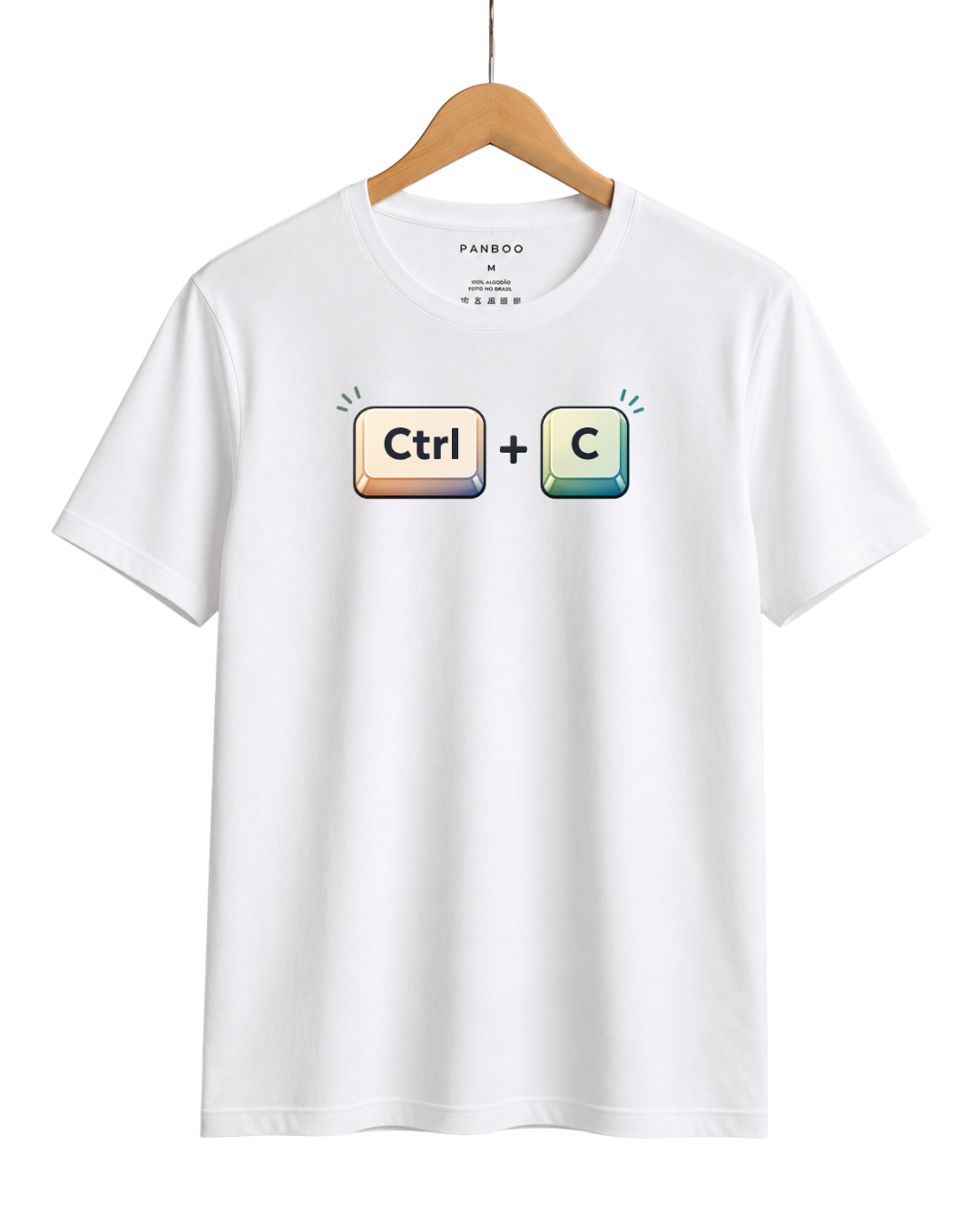 Camiseta Ctrl + c white