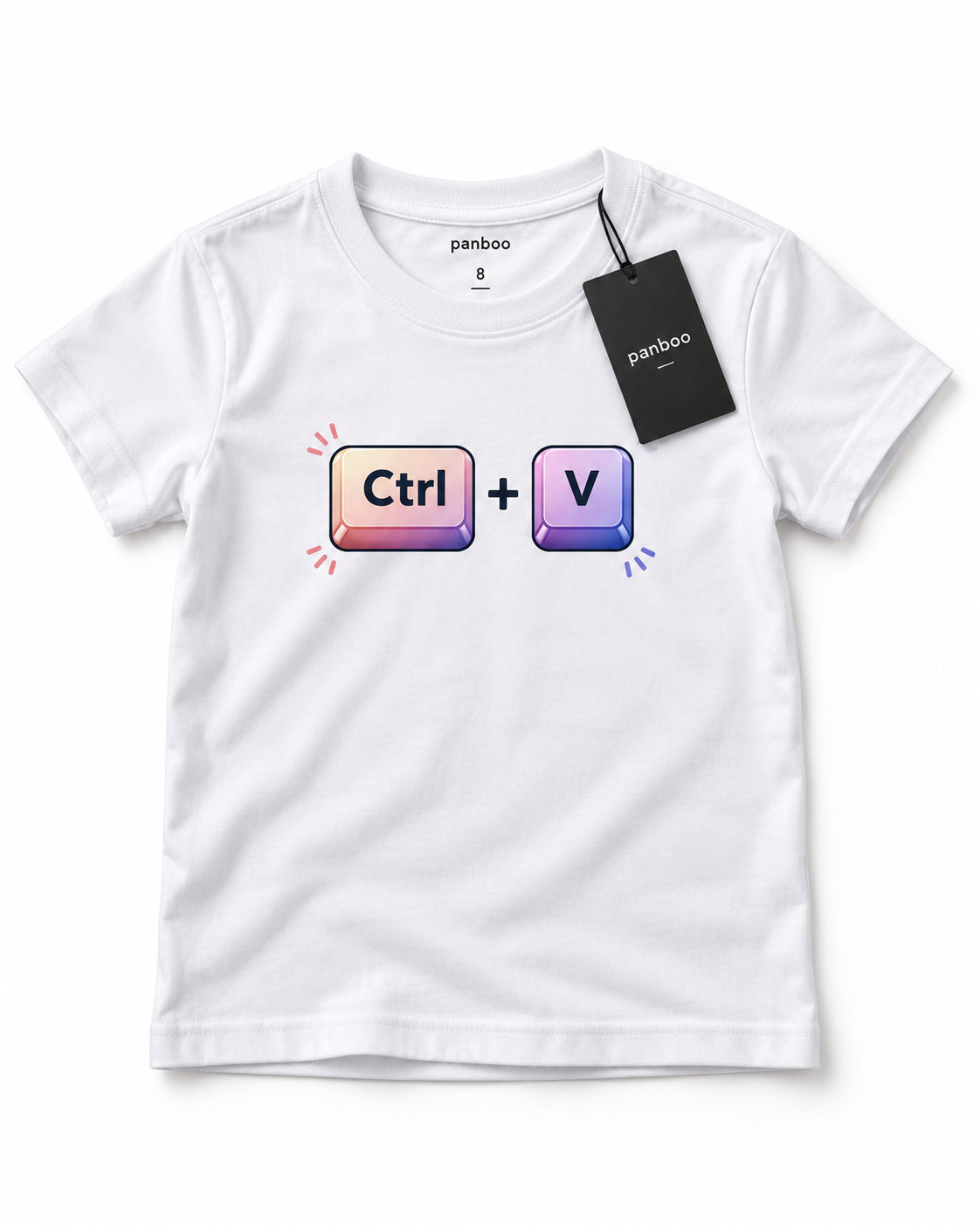 Camiseta infantil Ctrl + v
