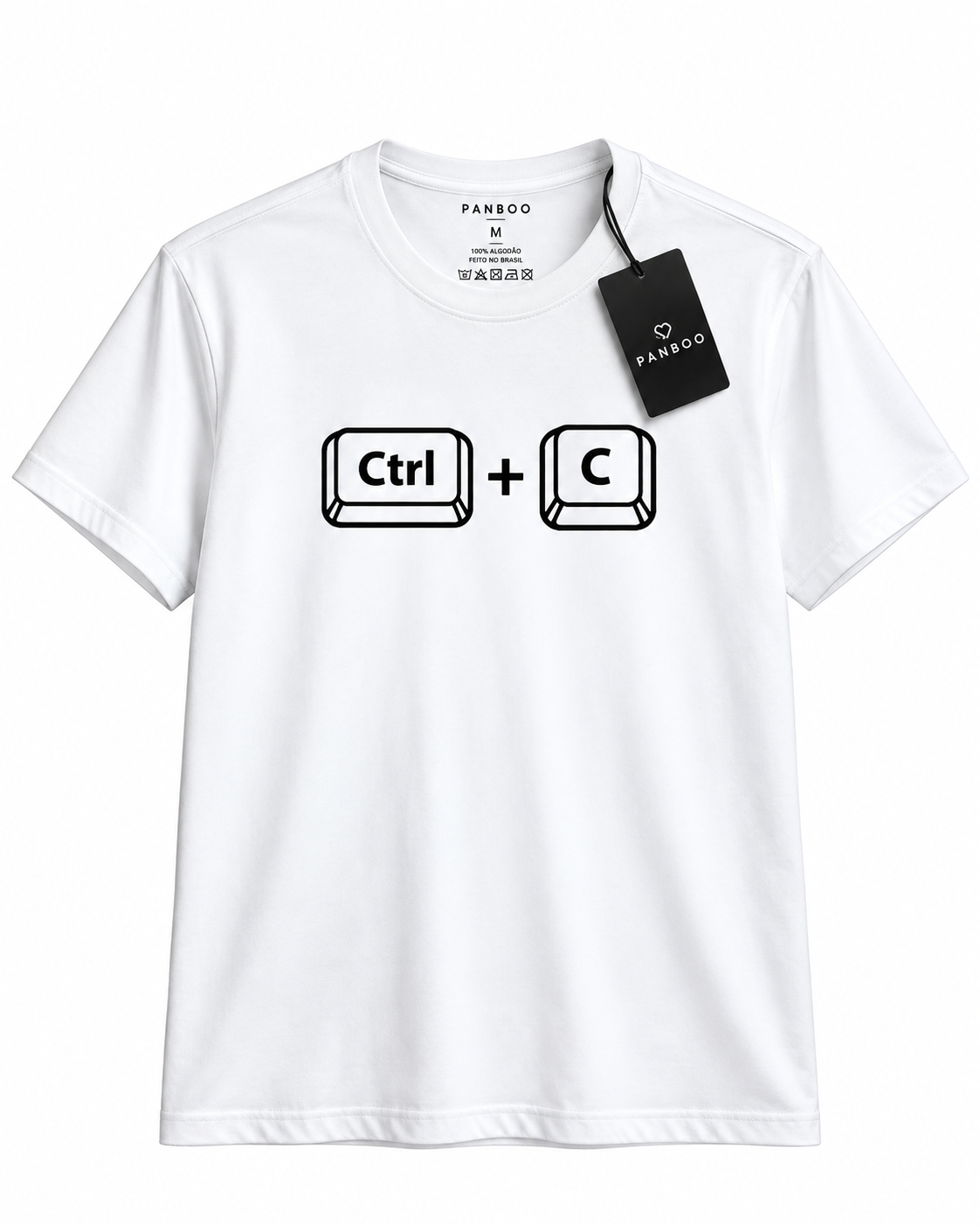 Camiseta Ctrl + C branco
