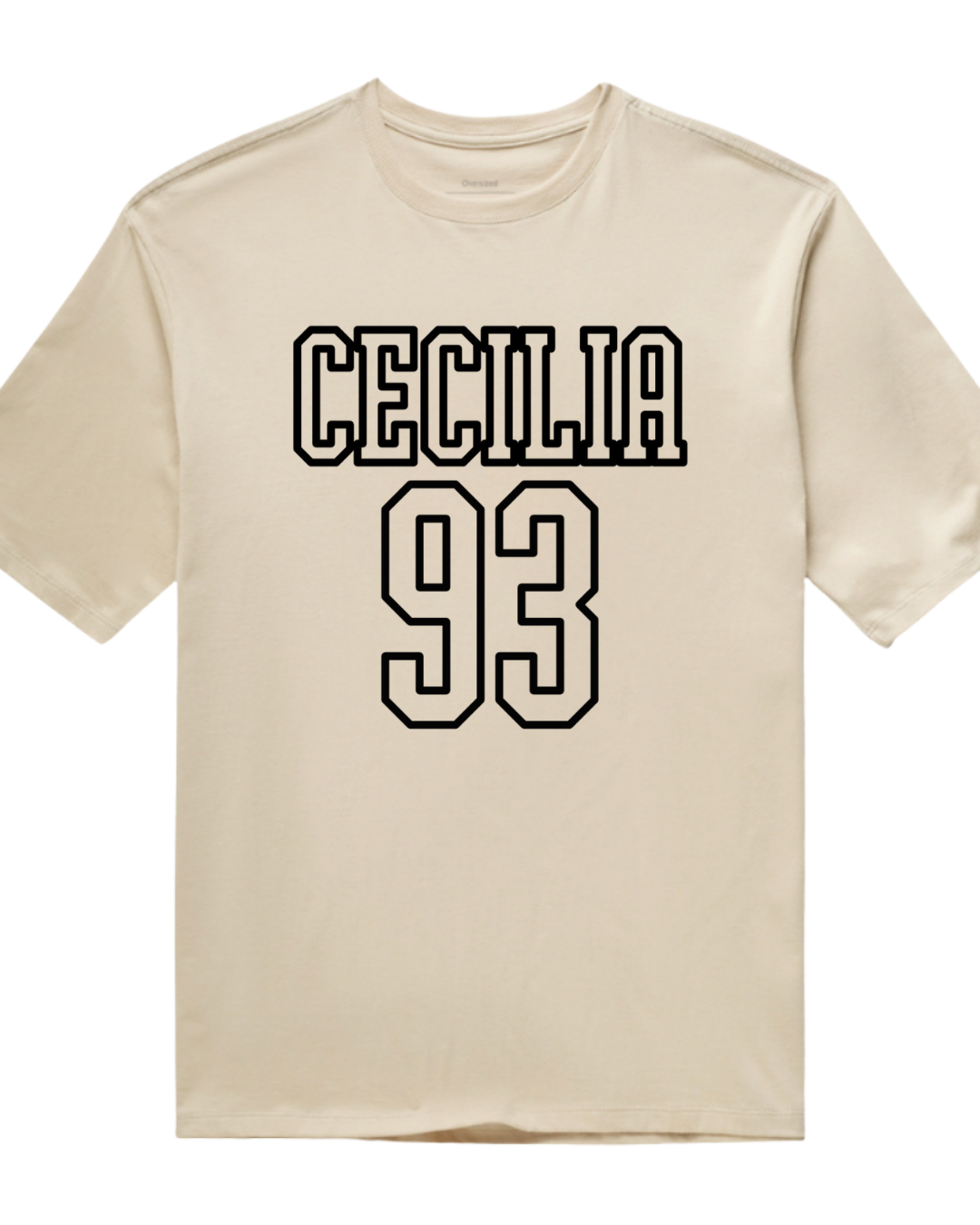 Camiseta Oversized Number Tee