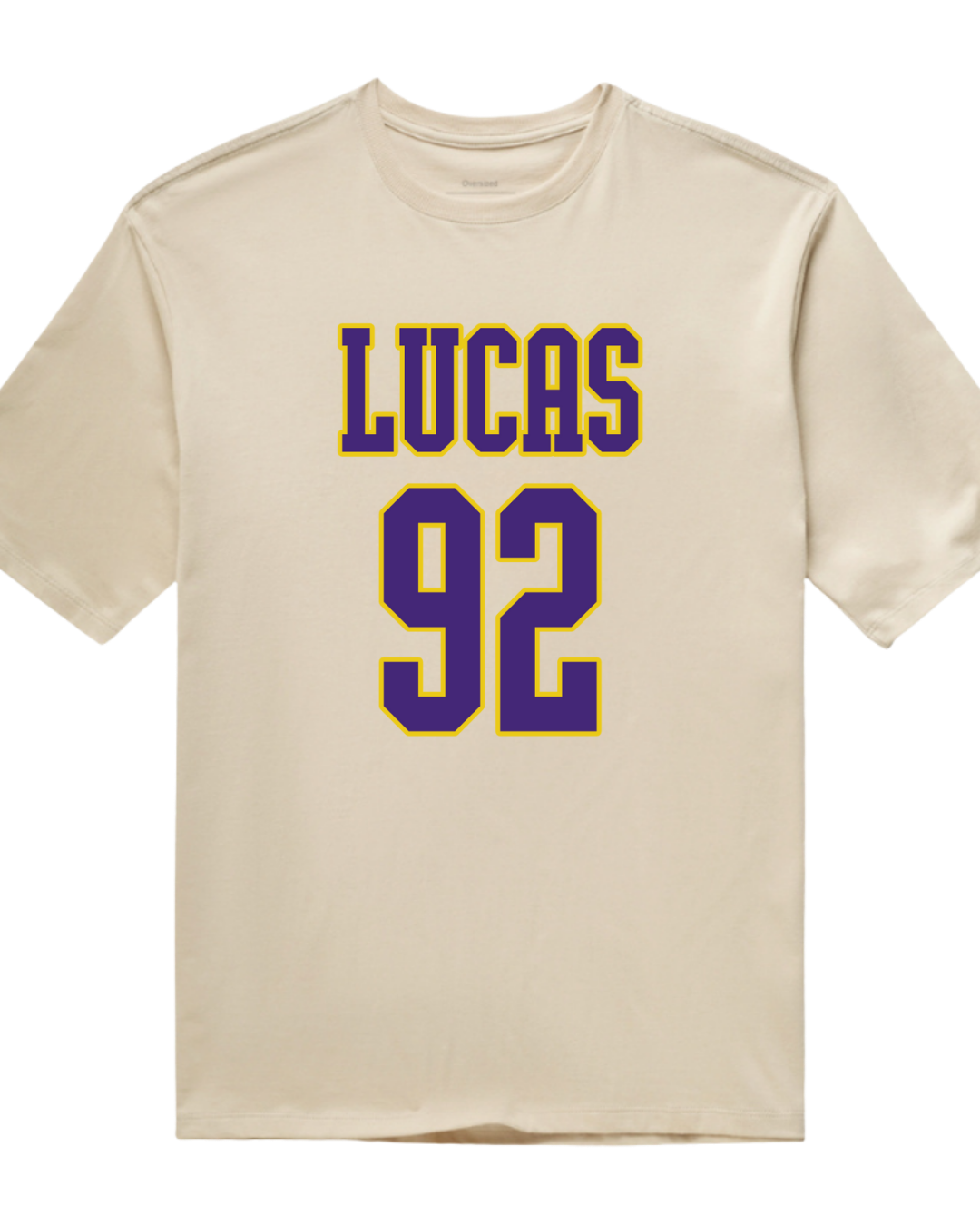 Camiseta Oversized Number Tee color