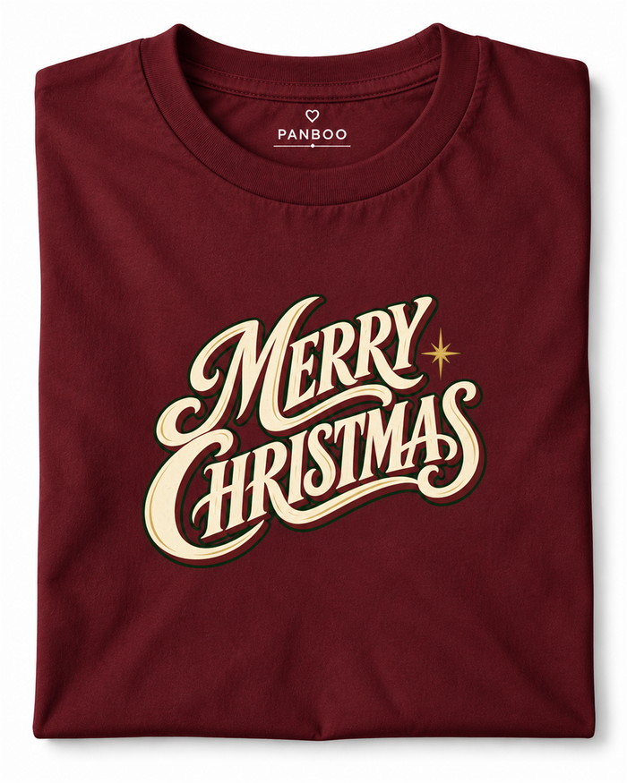 Camiseta merry christmas vintage