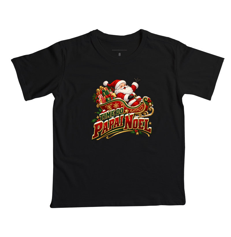 Camiseta infantil time do Papai noel