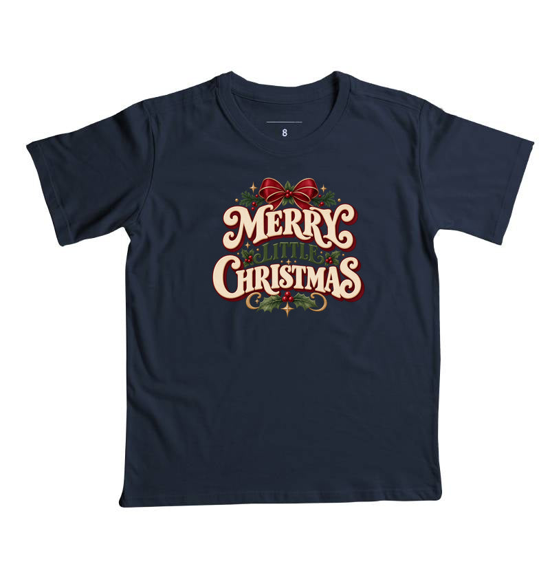 Camiseta infantil Merry little christmas