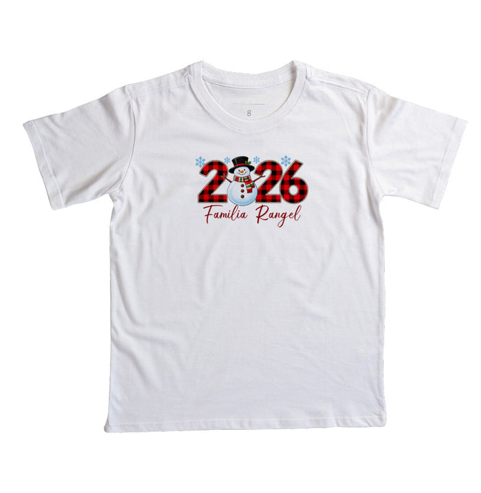 Camiseta infantil Floquinho de neve