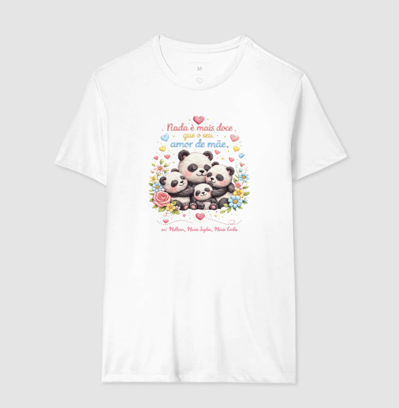Camiseta dia das mães - Nada é mais doce que seu amor de mãe