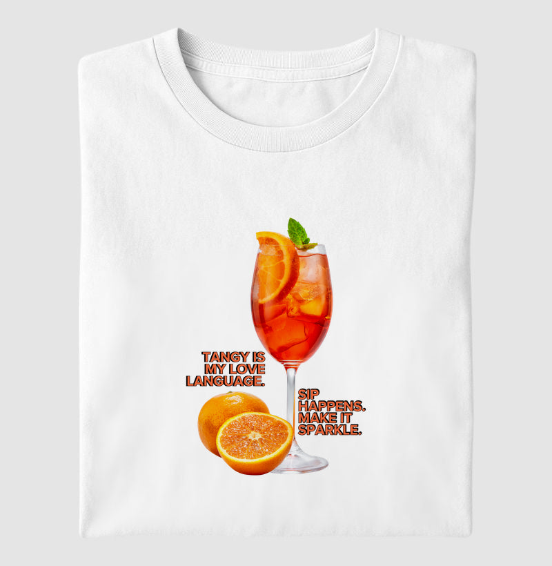 Camiseta Acontece. Faça brilhar.