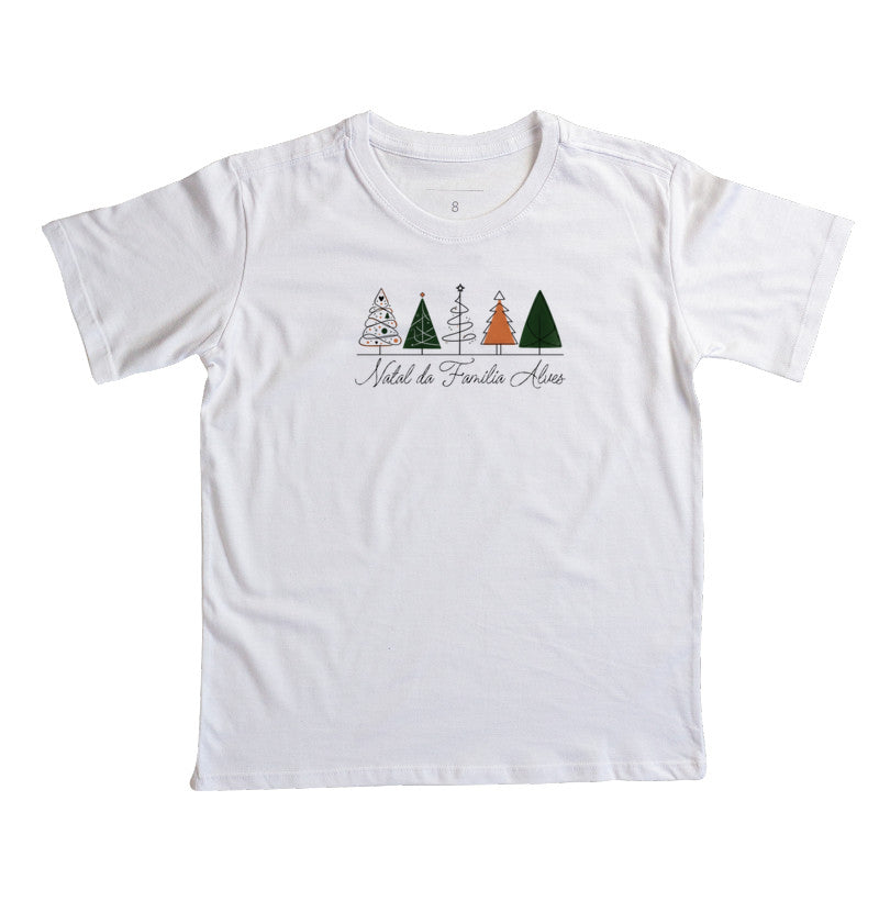 Camiseta infantil Bosque de Natal