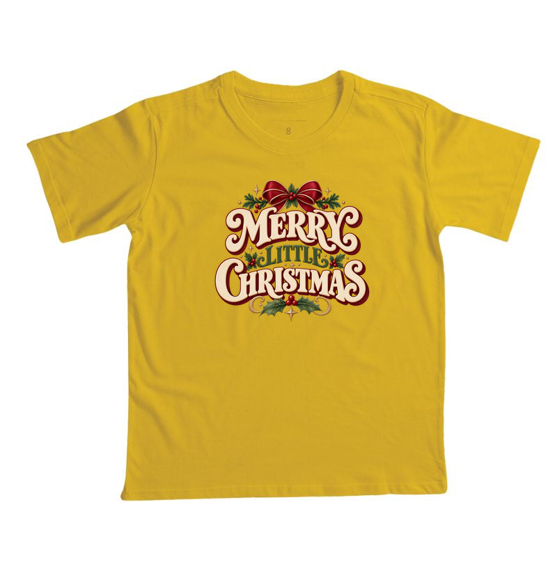 Camiseta infantil Merry little christmas