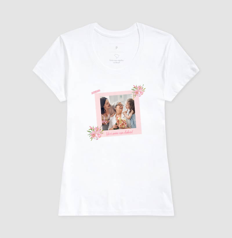 Camiseta Vó é mãe em dobro