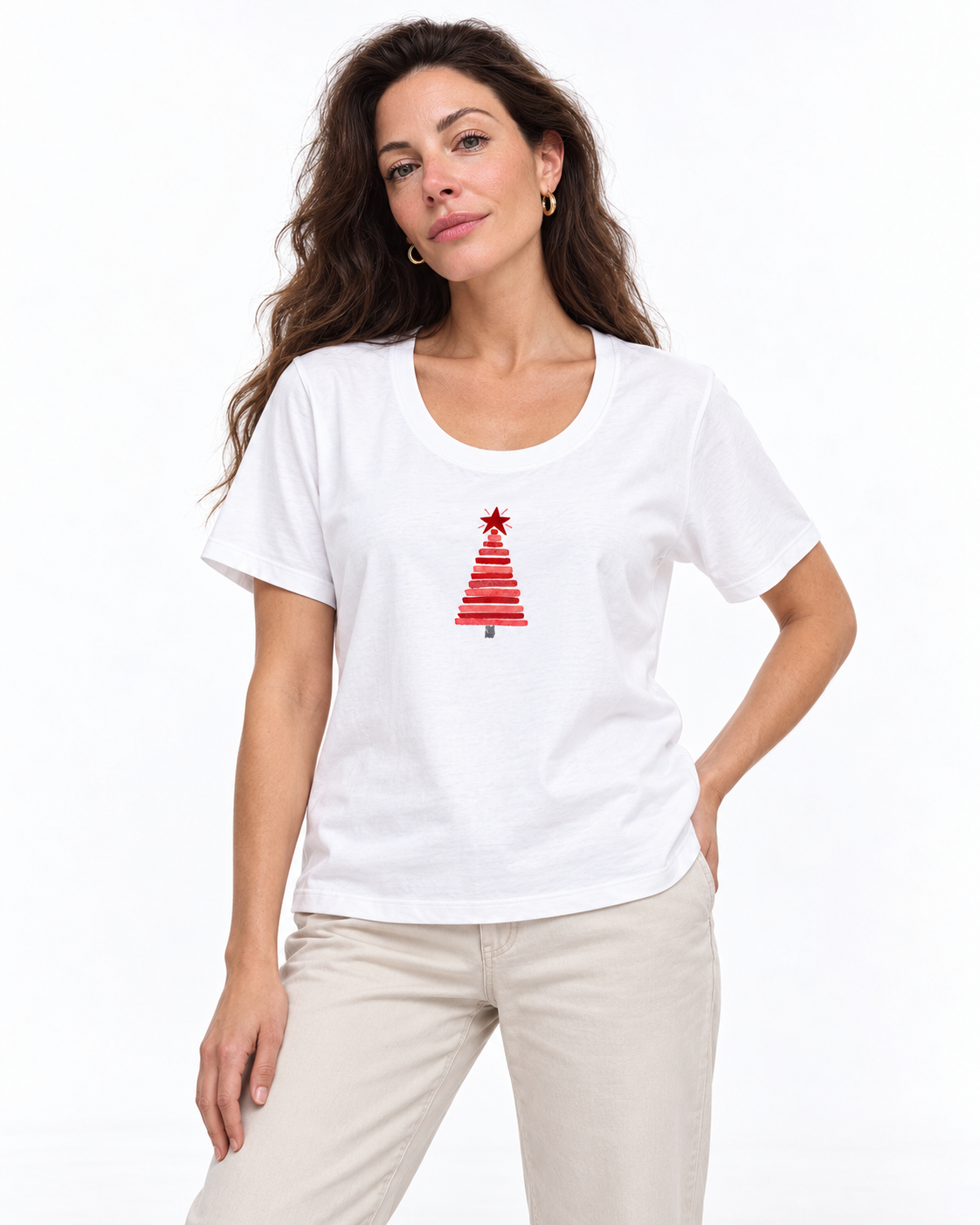 Baby look chrismas red