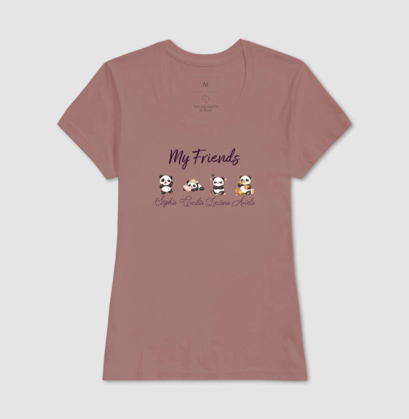 Camiseta minha amiga é: