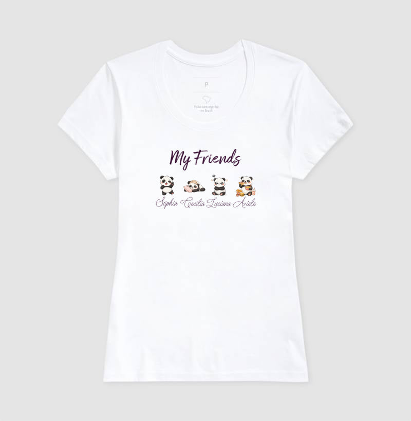 Camiseta minha amiga é: