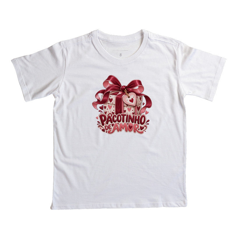 Camiseta infantil Pacotinho de amor