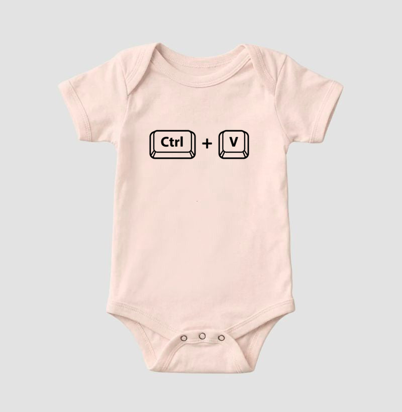 Boddy infantil Ctrl + V branco