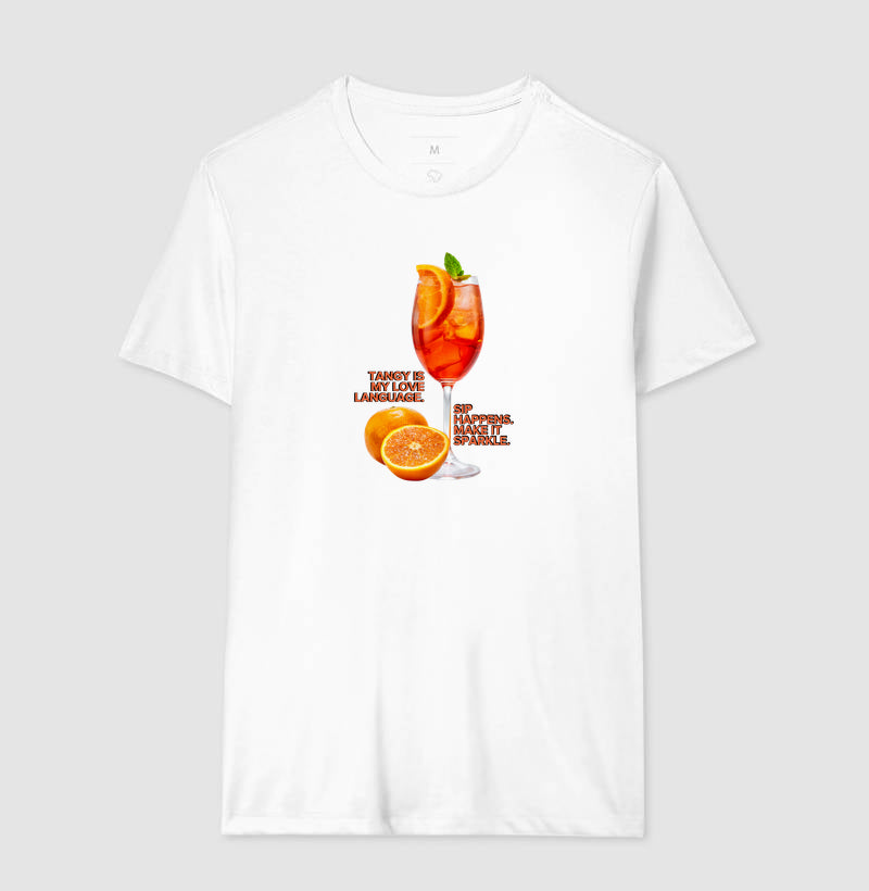 Camiseta Acontece. Faça brilhar.