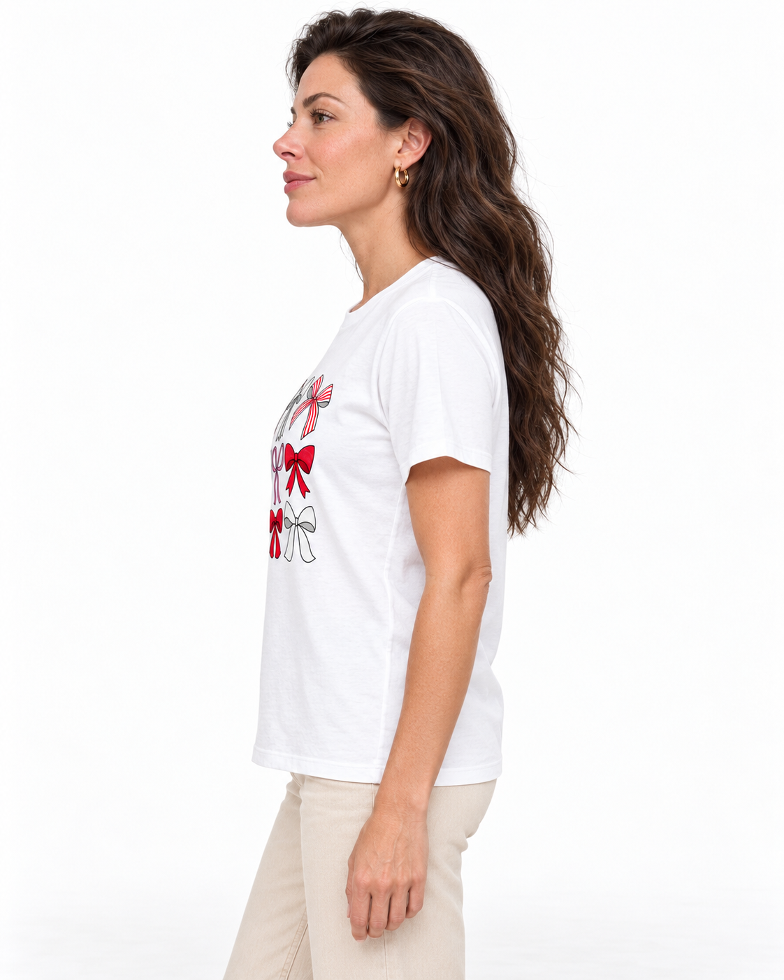 Camiseta laços de natal